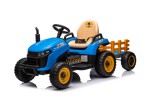 Mamido Detský elektrický traktor BBH-030 s prívesom modrý
