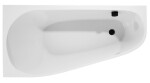 POLYSAN - PROJEKTA L MONOLITH asymetrická stojaca vaňa 156x77x60cm, bielá 20111M
