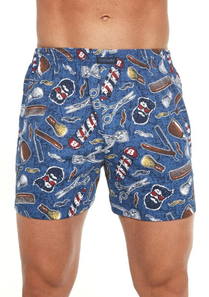 Pánske šortky Cornette classic 001/110 XXL Modrá