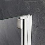 H K - Vaňová zástena s pevnou stenou V22 100 cm, číre sklo SE-V22100