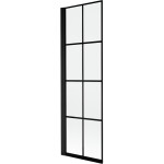 MEXEN - MIST vaňová zástena 60x150 cm 6mm 1-s, čierna, dekor, ľavá 8A9-060-001-70-77-L
