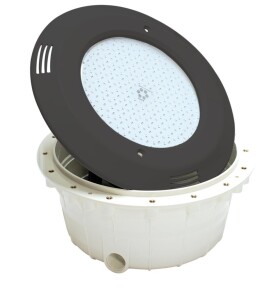 Vagnerpool Podvodný svetlomet VA LED biela, PF, 12 V; 13,5 W, tmavo šedá farba, pre betónové bazény
