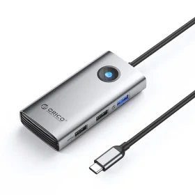 Orico PW11-5P sivá / USB hub / 1x USB-A 3.0 / 2x USB-A 2.0 / 1x USB-C PD / 1x HDMI