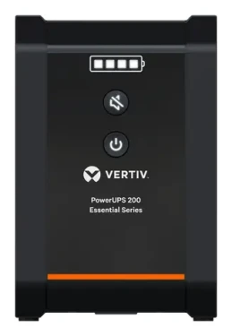 Vertiv PowerUPS 200 Essential čierna / Záložný zdroj UPS / 1000VA/525W / 230V / Line-Interactive / 4X Schuko (PSA6E-1000IT-SCH)