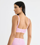 SLOGGI ZERO FEEL BLISS - čipkovaný top ako druhá koža Sloggi FLORAL PINK L