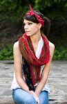 Šatka bandana Art 13014 – Classic Rebel UNI tm.modrá s bílou