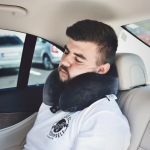 EMI Cestovný vankúš Travel semišový sivý