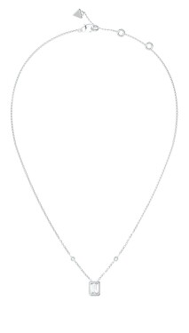 Guess Nadčasový oceľový náhrdelník 4G Light JUBN05249JWRHT/U
