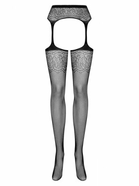 Podvazkový pás s punčochy model 20900877 - Obsessive Velikost: XL/XXL, Barvy: černá