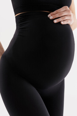 Dámske tehotenské legíny SEAMLESS LEGGINGS MAMA S108 Black - Gabriella S/M černá