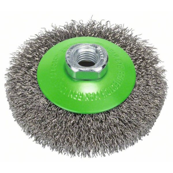 Bosch Accessories Tapered brush, stainless 100 mm, 0,35 mm, 12500 U/ min, 14 2608622108 1 ks; 2608622108