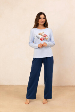 DÁMSKE PYŽAMO 728 BIG J/25 Modrá 2XL