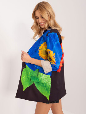 Dámska bunda DHJ MA 18525 19.12x Black mix pattern - FPrise one size černá- MIX barev