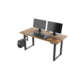 Ultradesk Uplift hnedá / Herný stôl / 160 x 75 x 74 - 116 cm / nastaviteľná výška (UDESK-UP-OODE)