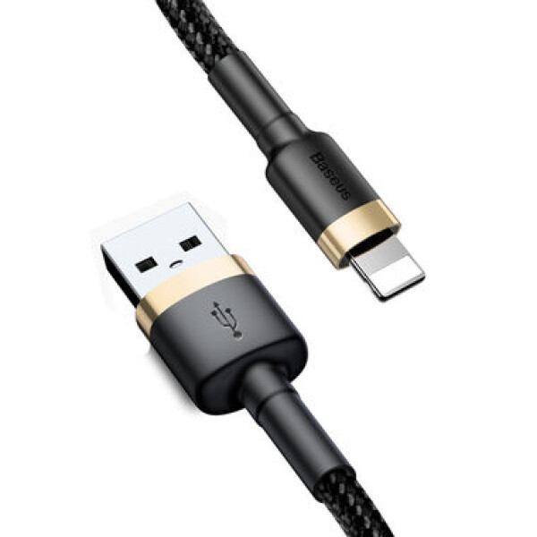 Baseus CALKLF-BV1 kábel USB-A na Lightning 1m čierno-zlatá / 2.4A (CALKLF-BV1)