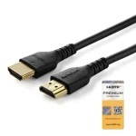StarTech Premium HDMI kábel s aramidovými vláknami čierna / Kábel / HDMI - HDMI / 1 m / s Ethernetom / HDR10 (RHDMM1MP)