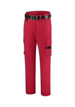 Pracovné nohavice Twill unisex pracovné nohavice červené 62
