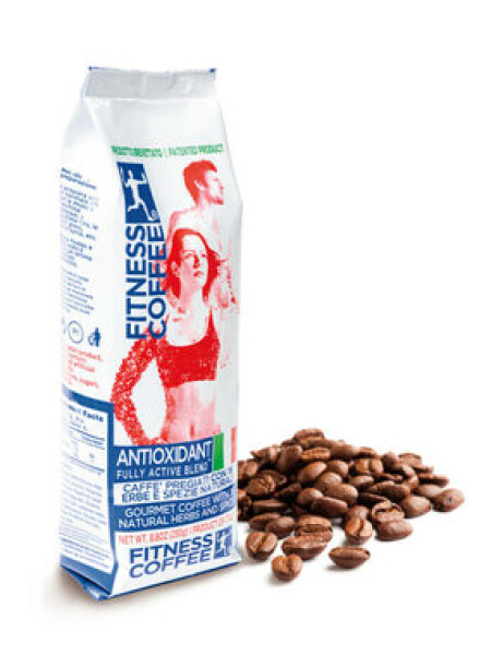 Fitness coffee Antioxidant fully active blend (Zrnková) 250 g / Zrnková káva / Arabica Robusta (8033229471001)