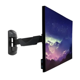 Lindy 40713 čierna / Držiak monitora / VESA 75×75, 100×100 mm / do 26" / nosnosť 20 kg / rotácia 180 ° (40713)