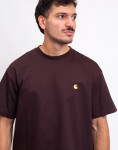 Carhartt WIP S/S Chase T-Shirt Palisander/Gold M