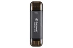 Transcend ESD310C Externý SDD 512GB sivá / USB-A/C 3.2 Gen 2 / R: 1050MBs / W: 950MBs (TS512GESD310C)