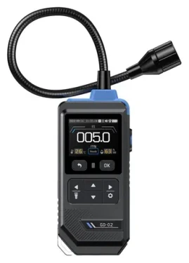 FNIRSI GD-02 / Detektor horľavých plynov / rozsah 50 000 ppm / sonda 36 cm / farebný displej (GD-02)