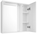 AQUALINE - ZOJA/KERAMIA FRESH STRIP galérka s LED osvetlením, 60x60x14cm, pravá, biela 45022S
