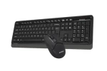 A4Tech FG1012 čierna / set bezdrôtová klávesnica + myši / CZ layout / USB-A nano prijímač 2.4GHz (FG1012-BK)