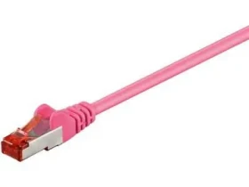 MicroConnect CAT6 S/FTP 0.5m ružová / LSZH (SSTP6005PI)