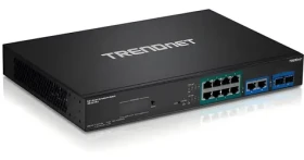 Trendnet SMART Surveillance switch 12- Port PoE+ / Switch / 8x Gigabit PoE+ / 2x SFP / 110 W / Managed (TPE-3012LS)