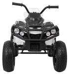 Mamido Elektrická štvorkolka ATV nafukovacie kolesá biela
