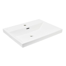 Nábytkové umývadlo SAT B-Way 61x46,5 cm biela matná otvor pre batériu uprostred SATBW6046MW SATBW6046MW