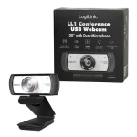 Konferenčná kamera FHD širokouhlá 120 ° / Konferenčná kamera / USB 2.0 / 1920 x 1080 px / 30 fps / 2 mikrofóny (UA0377)