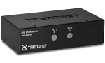 Trendnet TK-222DVK / KVM prepínač / 2- Port / DVI-I / USB Hub / Audio (TK-222DVK)