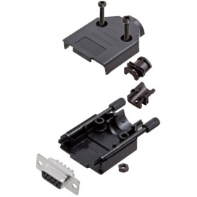 Amphenol L17DTPK-P-09+L77SDE09S sada D-SUB zásuvková lišta 180 ° Pólov: 9 spájkovaný 1 ks; L17DTPK-P-09+L77SDE09S