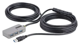 StarTech USB Extender Hub 10 m / USB hub / USB 3.0 / 4 porty / Napájací adaptér (U01043-USB-EXTENDER)