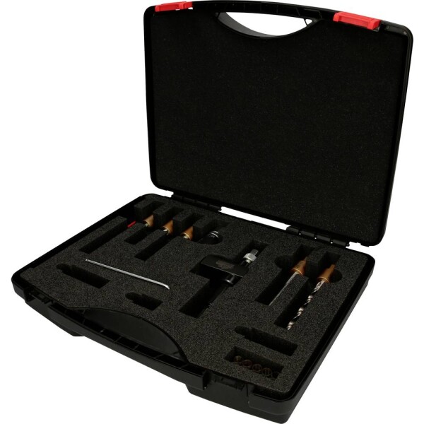 KS Tools 405.0050 Sada vŕtacích skrutiek na upínanie vstrekovača, 22 kusov; 405.0050
