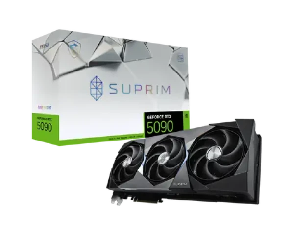 MSI GeForce RTX 5090 SUPRIM SOC 32GB / 2580 MHz / 32GB GDDR7 / 512-bit / 1x HDMI + 3x DP / 1000W (16) (RTX 5090 32G SUPRIM SOC)