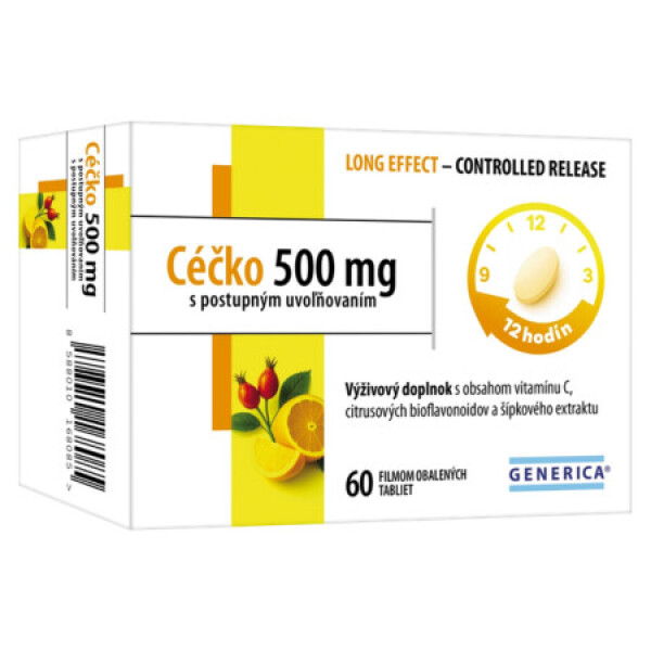 GENERICA Céčko 500 mg s postupným uvoľňovaním 60 tabliet