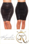 Oh La La!Sexy Koucla WetLook PencilSkirt withZiPP SNAKE S