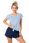 Pyžamo Donna Star Short w/r S-2XL tmavě modrá XXL