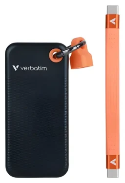 Verbatim Pocket SSD čierno-oranžová / Externý disk / 2 TB / USB-C 3.2 Gen 2 / 1000 MB/s čítanie / 1000 MB/s zápis (32197)