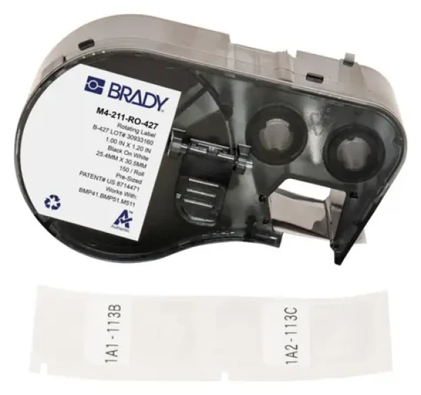 BRADY Rotačné samolaminovacie vinylové štítky / Etikety / Vinylové / pre M410, BMP41, M510, BMP51, BMP53, M511 (M4-211-RO-427)