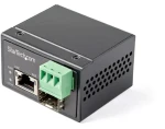 StarTech Fiber-Ethernet Mediakonvertor PoE+ 30W čierna / Mediakonvertor / Gigabit / RJ-45 (IMC1GSFP30W)