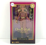 Mamido Mamido Bábika Anlily v overale 29 cm blond fialová