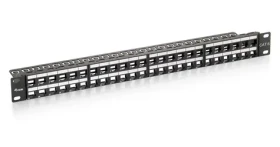 Equip / Patch panel / 48 portov / 1U / UTP Cat6 / LSA/110 / čierna (769248)