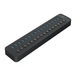Orico CT2U3-16AB USB HUB s vypínačmi čierna / 16x USB-A 3.0