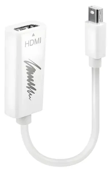 Lindy Mini DisplayPort - HDMI biela / Adaptér / 4K / pasívne / 0,15 m (41719)
