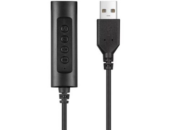 Sandberg Headset USB controller čierna / adaptér 3.5mm jack na USB / 1.5m (134-17)