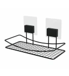 Compactor Bestlock Magic bez vŕtania čierna / Samolepiace police do kúpeľne (RAN10208)